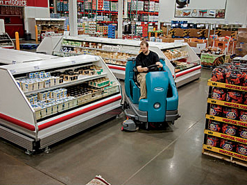 大型商城零售中心使用洗地机